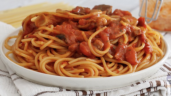 gombás- bolognai spagetti